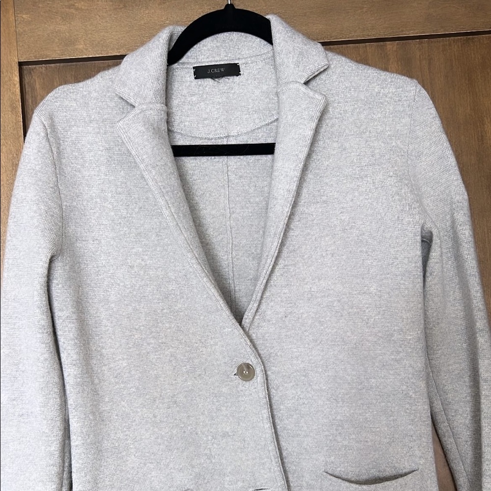 Gray wool blazer
